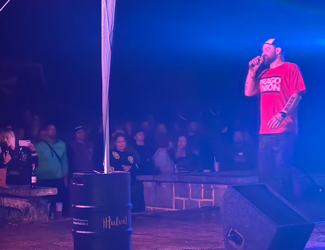 Jiří Schmitzer na hudební festivalu Letňák v kině v Českém Krumlově